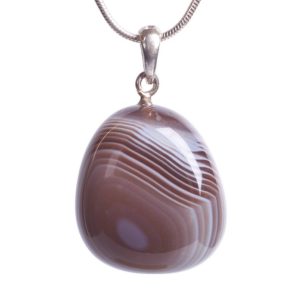 Pendant silver - Botswana Agate