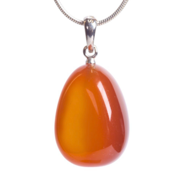 Pendant silver - Carnelian