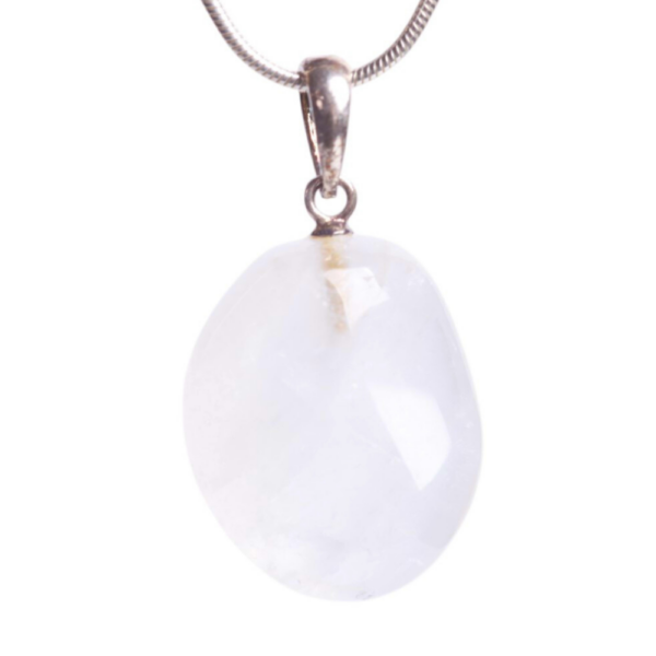 Pendant silver - Girasol (milky quarz)