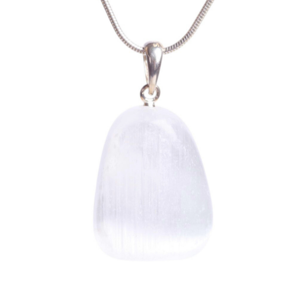 Pendant silver - Selenite