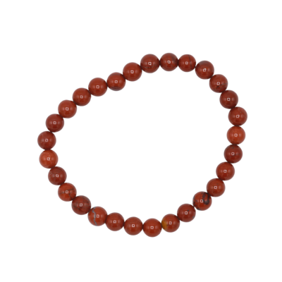 Bracelet 6mm  - Red jasper  beadbracelet