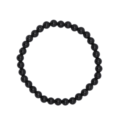 Bracelet 6mm  - Black tourmaline  beadbracelet