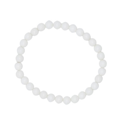 Bracelet - 6mm Agate white