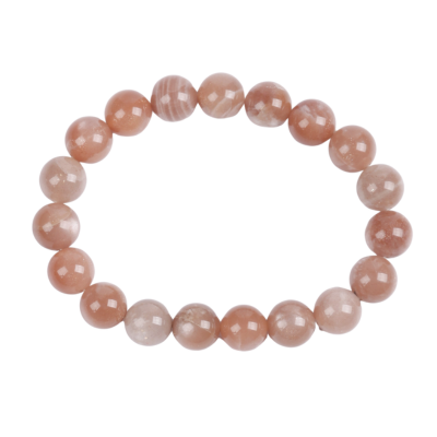 Bracelet 10mm - Moonstone peach