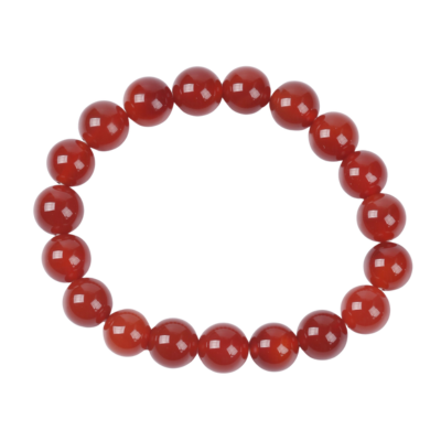 Bracelet 10mm - Agate (red)