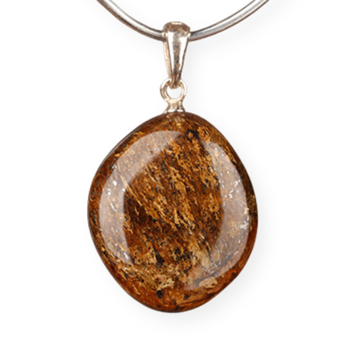 Pendant silver - Bronzite