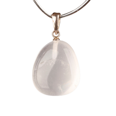 Alternative view of Pendant silver - Girasol (milky quarz)