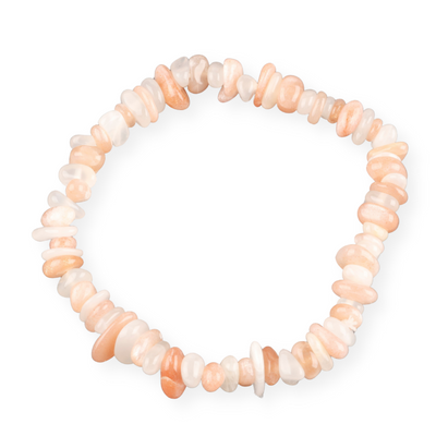 Chip bracelet - Moonstone/Sunstone mix