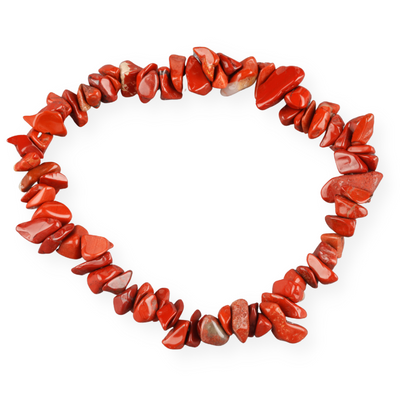 Chip bracelet - Red Jasper
