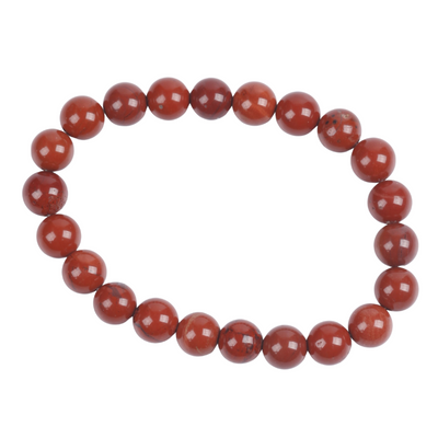 Bracelet 8mm -   Red jasper