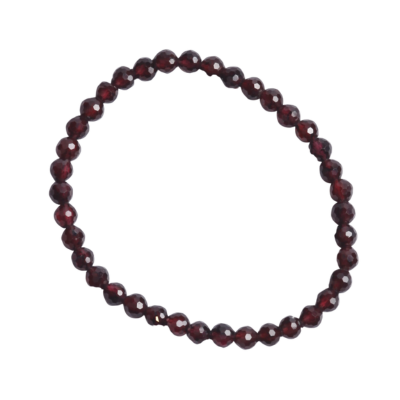 Bracelet - 4mm facet - Kids - Garnet AB