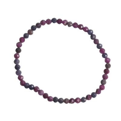 Bracelet - 4mm Ruby and sapphir