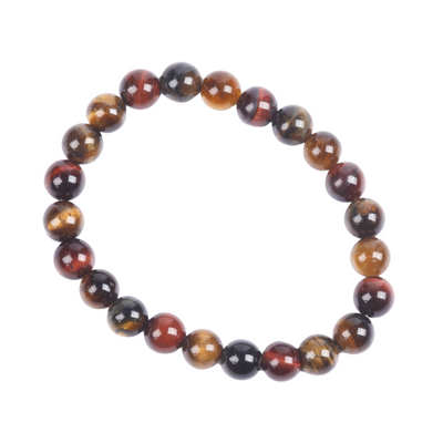Bracelet 8mm -   Tiger's eye mix