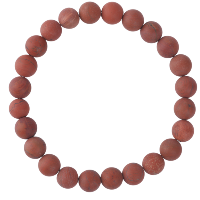 Bracelet 8mm - Red Jasper Matt (20 cm)