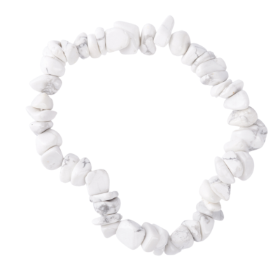Chip bracelet - Howlite  thick