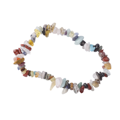 Chip bracelet - Mix stenen thin