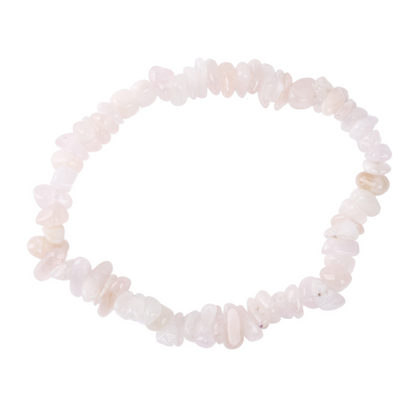Chip bracelet - Morganite  thin