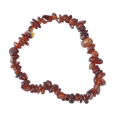 Chip bracelet - Hessonite garnet