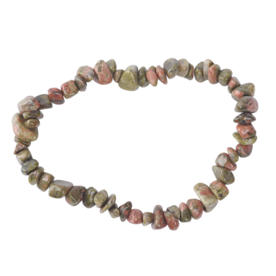Chip bracelet - Unakite