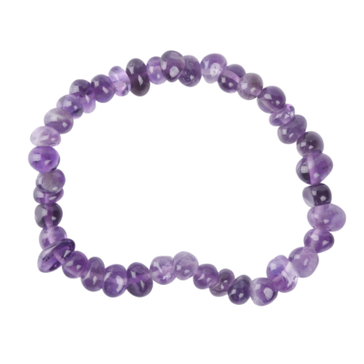 Chip bracelet - Amethyst EX round large