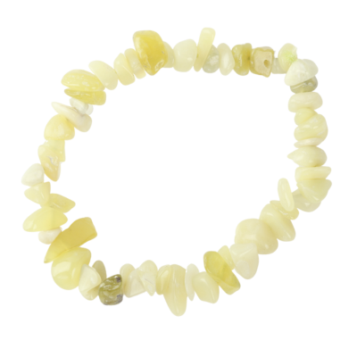 Chip bracelet - Olivine Jade
