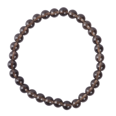 Bracelet - 6mm Smokey Quartz