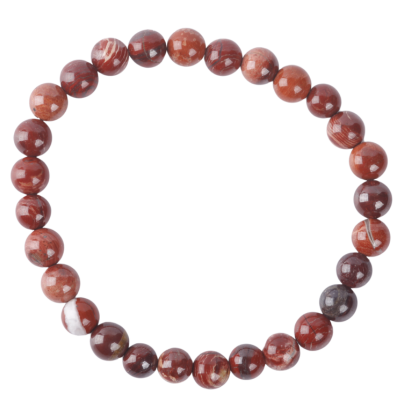 Bracelet - 6mm Jasper Breciated