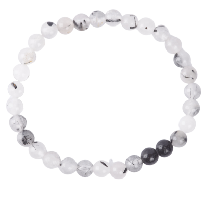 Bracelet - 6mm Tourmaline Quartz