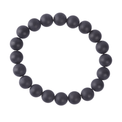 Bracelet 10mm - Black Obsidian matt (21cm)