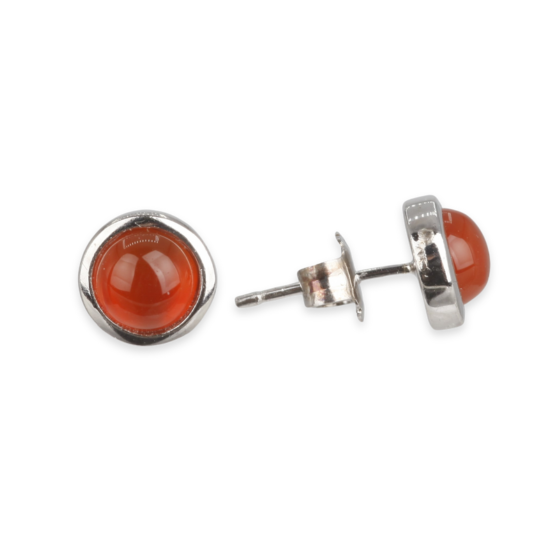 Earstuds - 6MM Carnelian