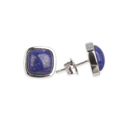 Earstuds - 8x8MM Lapis Lazuli