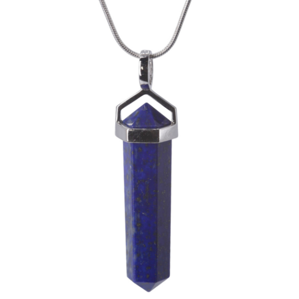 Pendant - Double point - 35mm Lapis Lazuli