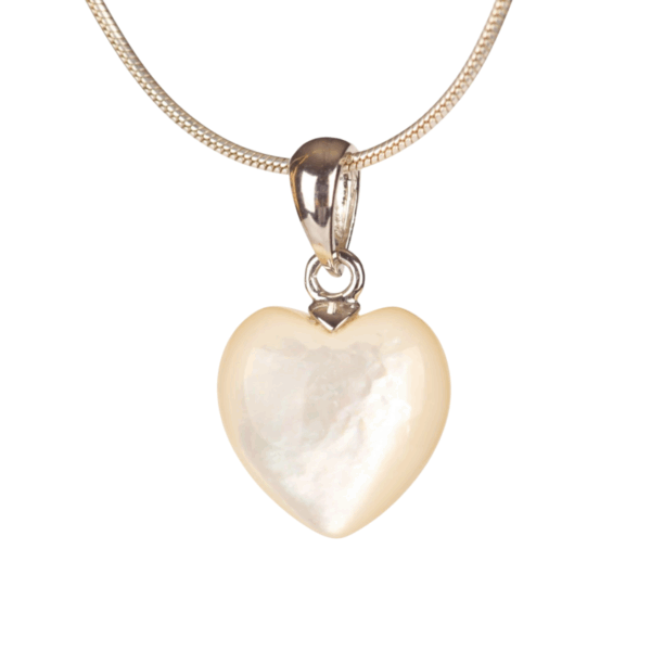 Pendant - Heart 12mm - Mother of Pearl