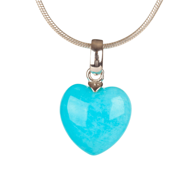 Pendant - Heart 12mm - Amazonite