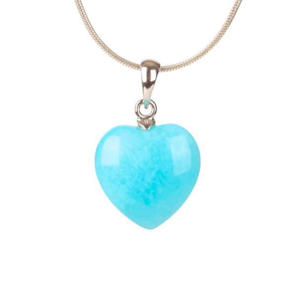 Pendant - Heart 15mm - Amazonite