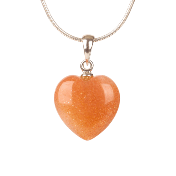Pendant - Heart 15mm - Sunstone