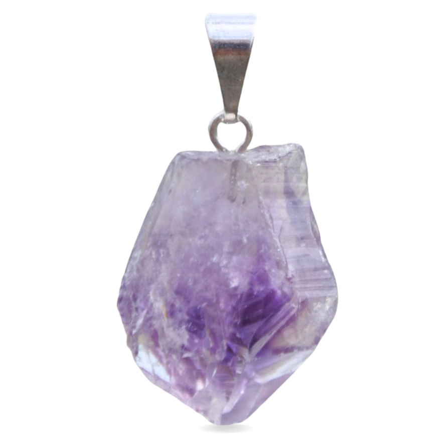 Silver plated pendant - Amethyst - Image 2