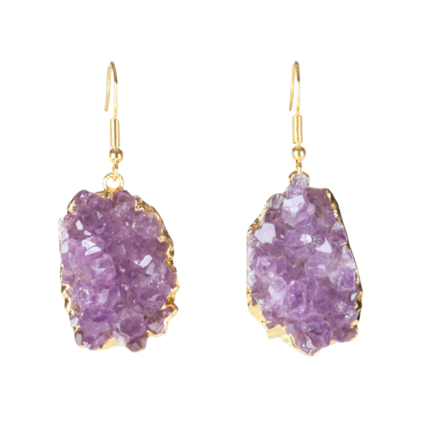 Earrings - Goldplated - Amethyst
