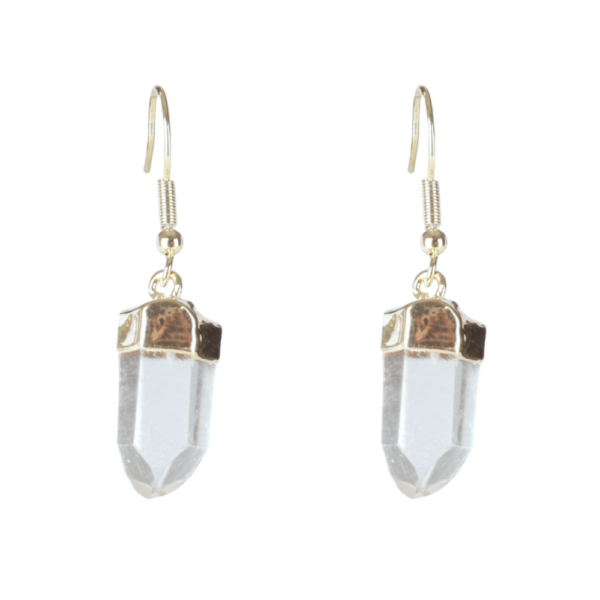 Earstud - Goldplated - Rockcrystal
