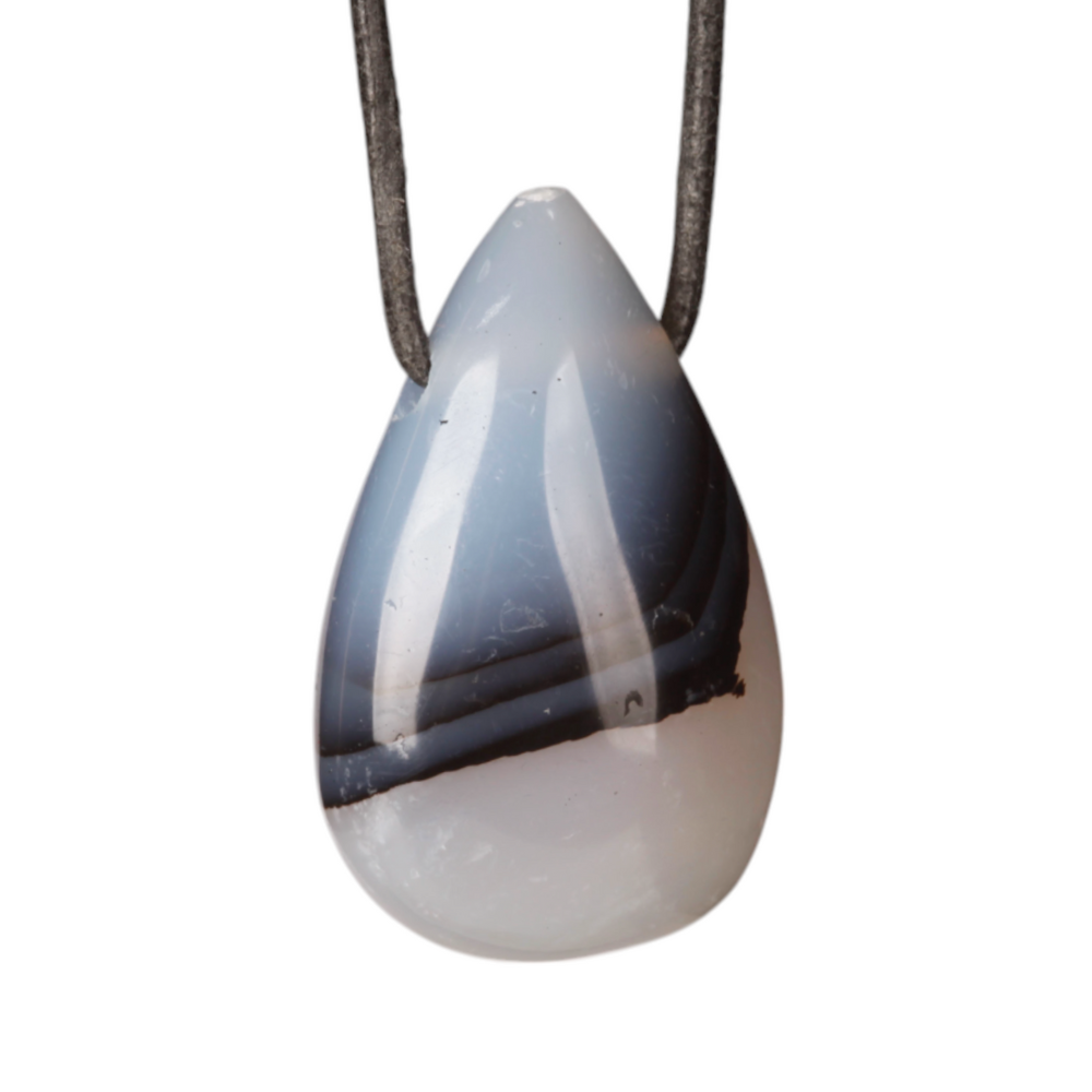 Pendant - drop shape - Dendritic Agate