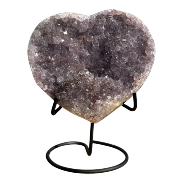 On stand - Amethyst heart #15