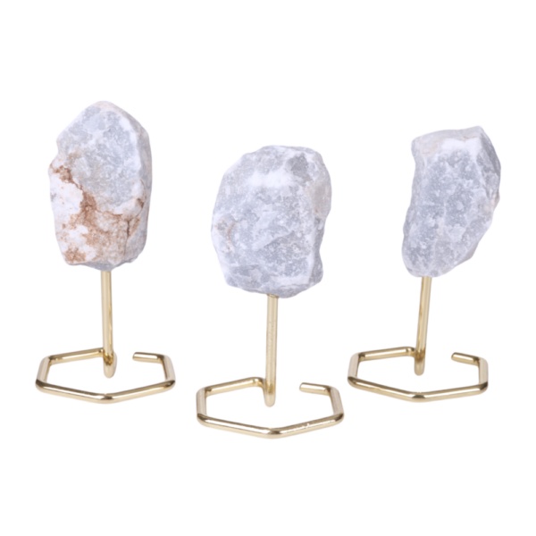 On stand - gold - Angelite