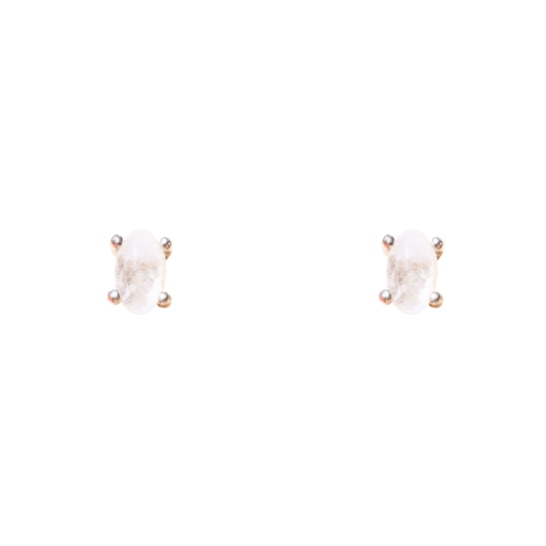 Earstuds - Oval - Moonstone
