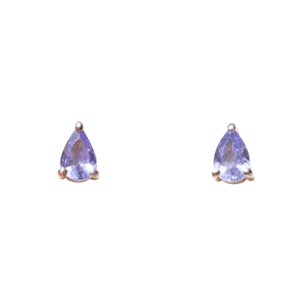 Earstuds - Pear - Tanzanite