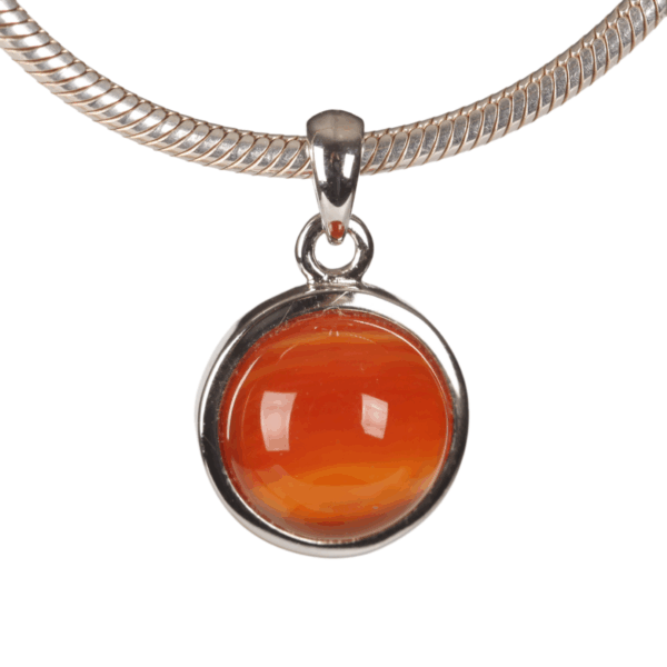 Pendant - Round - Carnelian