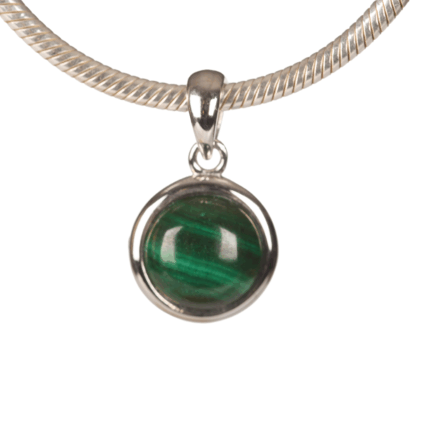 Pendant - Round - Malachite