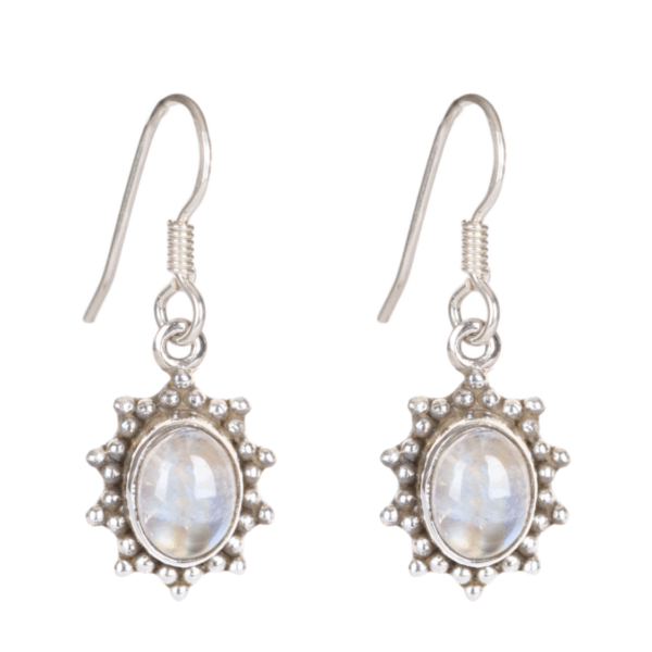 Earrings - Oval - Labradorite