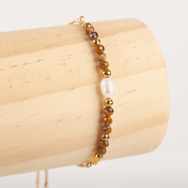 Goldplated - Pearl - Tiger's eye