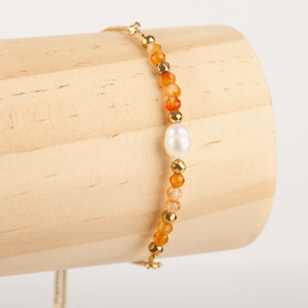 Goldplated - Pearl - Carnelian
