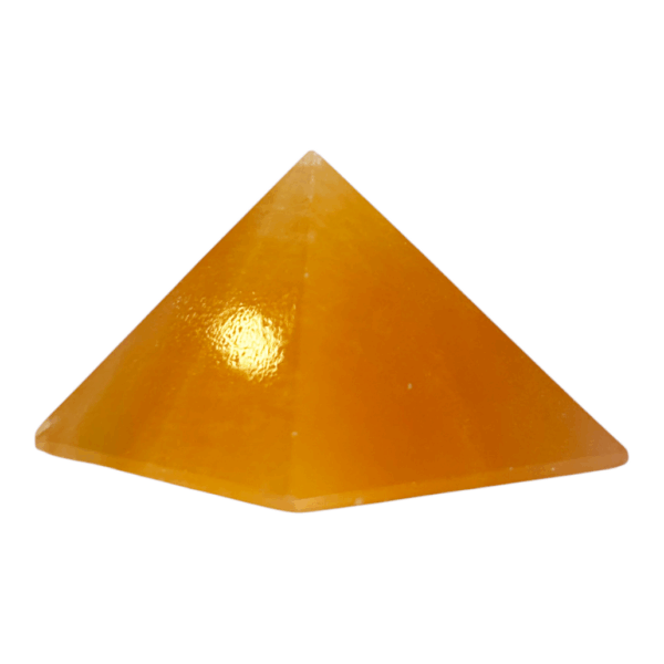 Pyramid - 40MM - Orange Calcite #4